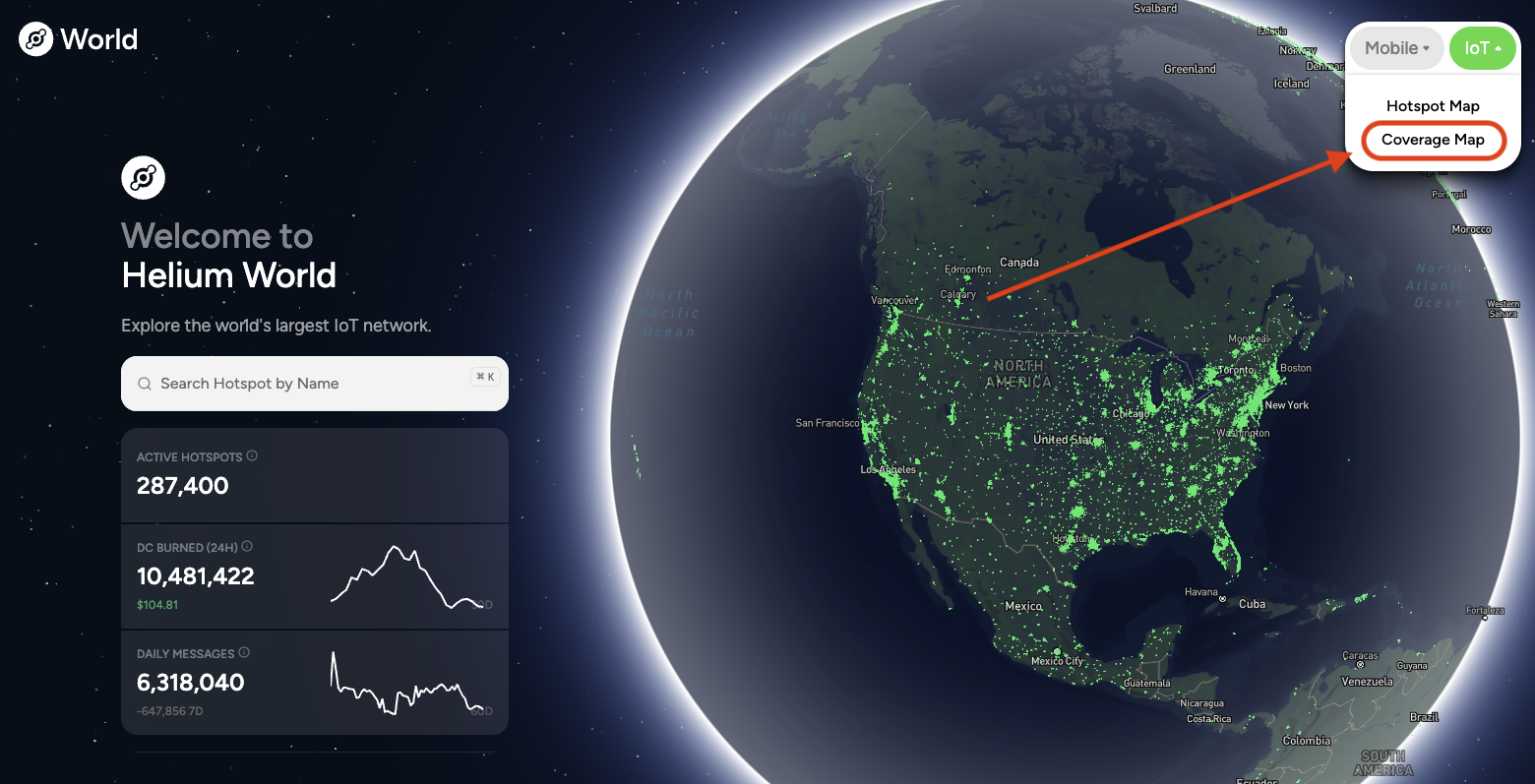 Coverage Explorer on Helium